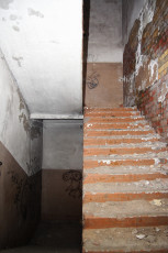 A Graffiti-Adorned Stairway In Iļģuciems.