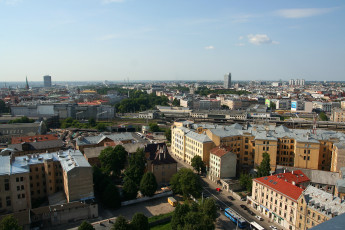 A Glimpse Of Riga From Above.