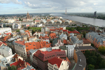 Aerial View Of Riga.