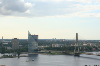A Bridge In Riga, Viewed From Above.