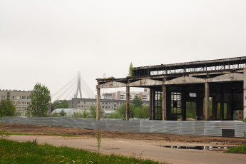 A Demolished Building In Iļģuciems.