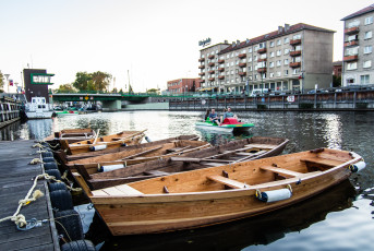 Klaipeda. Boats.
